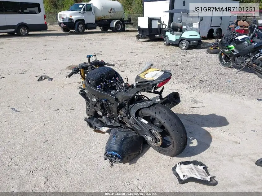 2024 Suzuki Gsx-R750 VIN: JS1GR7MA4R7101251 Lot: 41943300