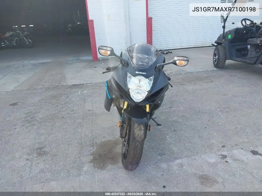 2024 Suzuki Gsx-R750 VIN: JS1GR7MAXR7100198 Lot: 42337322