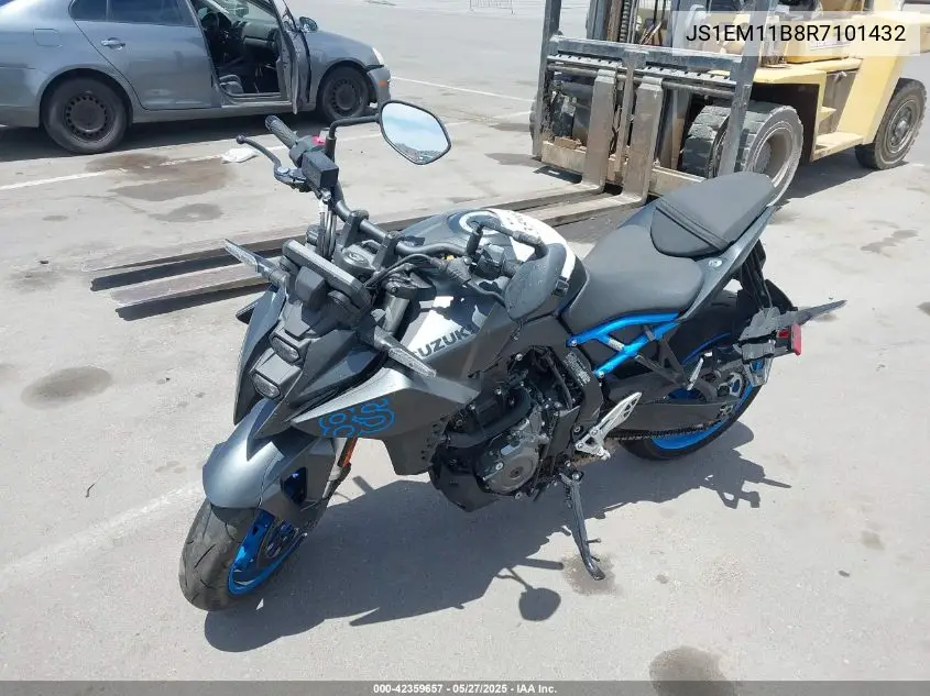 2024 Suzuki Gsx800 R VIN: JS1EM11B8R7101432 Lot: 42359657
