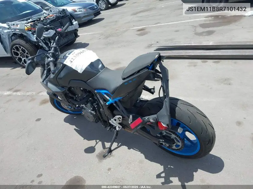 2024 Suzuki Gsx800 R VIN: JS1EM11B8R7101432 Lot: 42359657