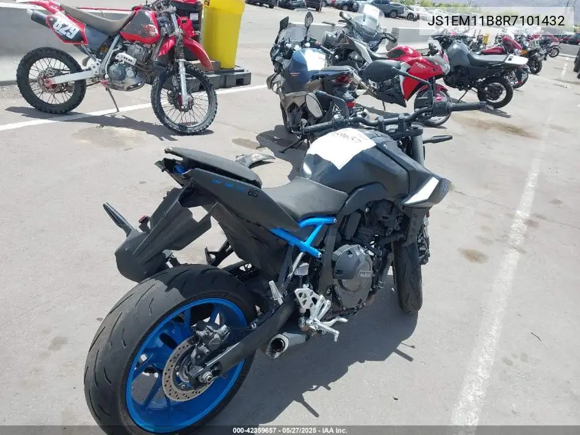 2024 Suzuki Gsx800 R VIN: JS1EM11B8R7101432 Lot: 42359657