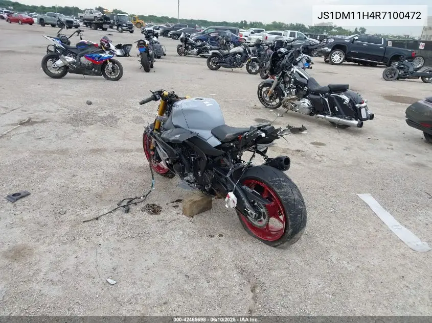 2024 Suzuki Gsx-R1000 R VIN: JS1DM11H4R7100472 Lot: 42465698