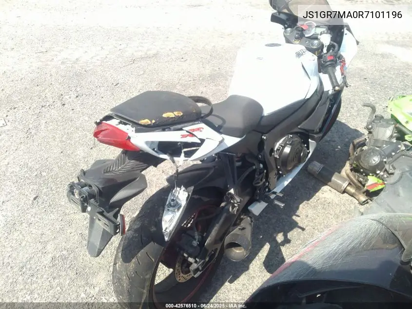 2024 Suzuki Gsx-R750 VIN: JS1GR7MA0R7101196 Lot: 42576510