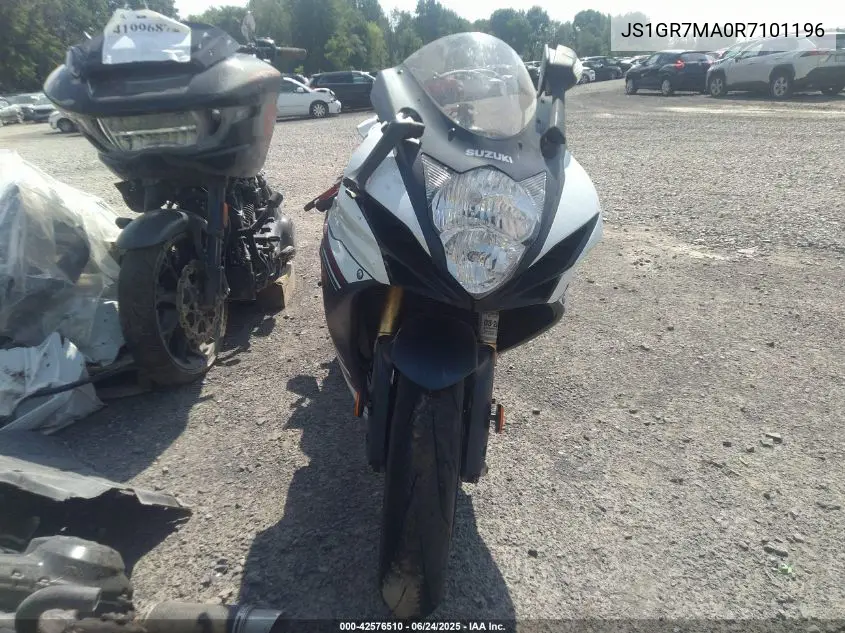 2024 Suzuki Gsx-R750 VIN: JS1GR7MA0R7101196 Lot: 42576510