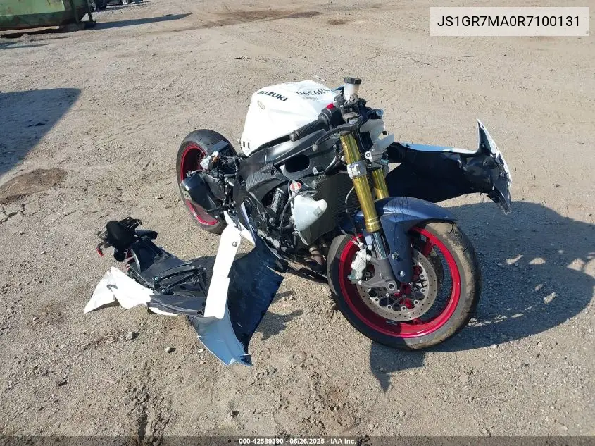 2024 Suzuki Gsx-R750 VIN: JS1GR7MA0R7100131 Lot: 42589390