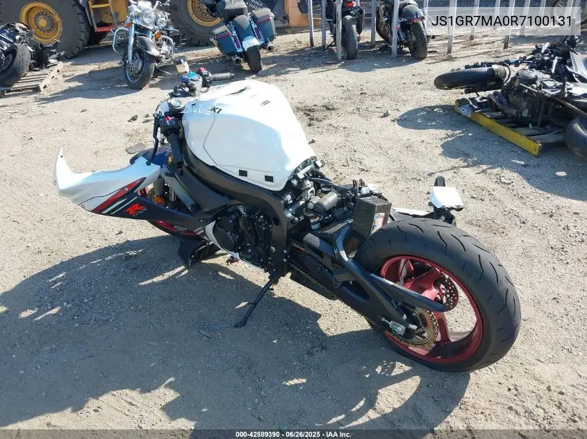 2024 Suzuki Gsx-R750 VIN: JS1GR7MA0R7100131 Lot: 42589390