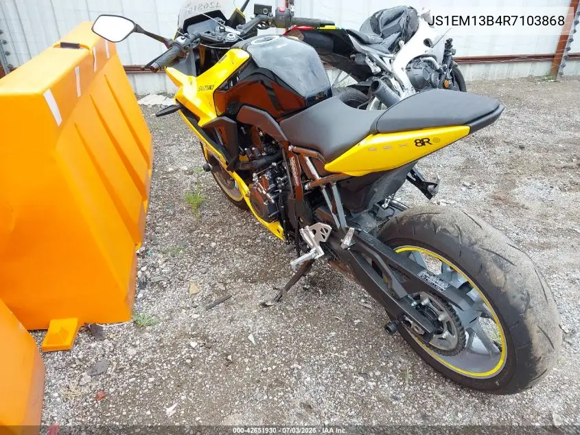 2024 Suzuki Gsx800 F VIN: JS1EM13B4R7103868 Lot: 42651930