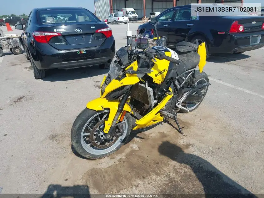 2024 Suzuki Gsx800 F VIN: JS1EM13B3R7102081 Lot: 42696816