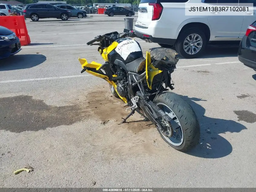 2024 Suzuki Gsx800 F VIN: JS1EM13B3R7102081 Lot: 42696816