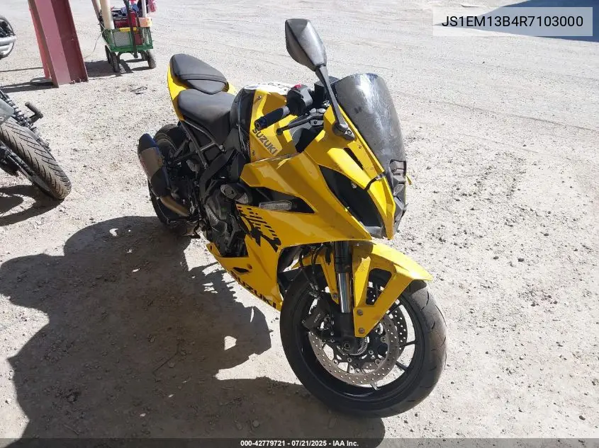 2024 Suzuki Gsx800 F VIN: JS1EM13B4R7103000 Lot: 42779721
