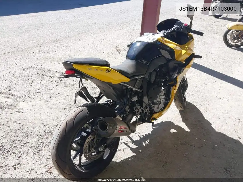 2024 Suzuki Gsx800 F VIN: JS1EM13B4R7103000 Lot: 42779721