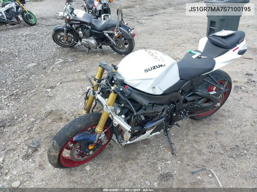 2025 Suzuki Gsx-R750 VIN: JS1GR7MA7S7100195 Lot: 42026717