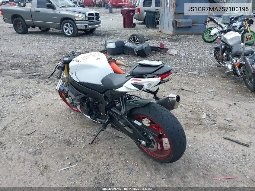 2025 Suzuki Gsx-R750 VIN: JS1GR7MA7S7100195 Lot: 42026717