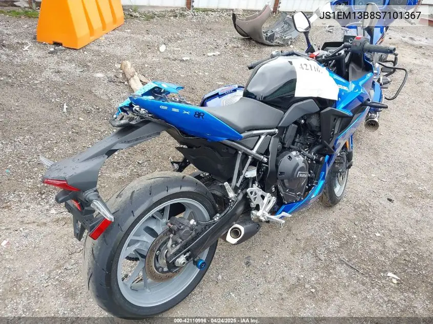 2025 Suzuki Gsx800 F VIN: JS1EM13B8S7101367 Lot: 42110996