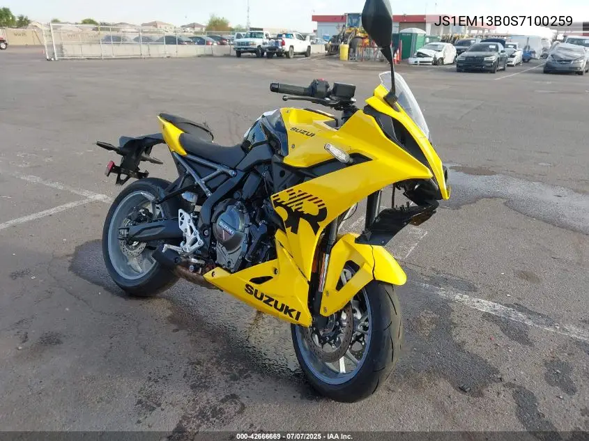 2025 Suzuki Gsx800 F VIN: JS1EM13B0S7100259 Lot: 42666669