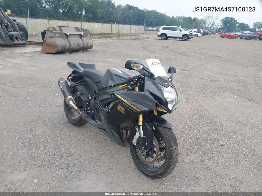 2025 Suzuki Gsx-R750 VIN: JS1GR7MA4S7100123 Lot: 42702606