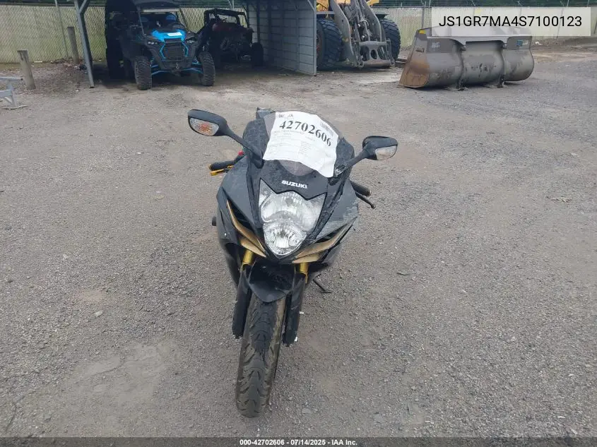 2025 Suzuki Gsx-R750 VIN: JS1GR7MA4S7100123 Lot: 42702606