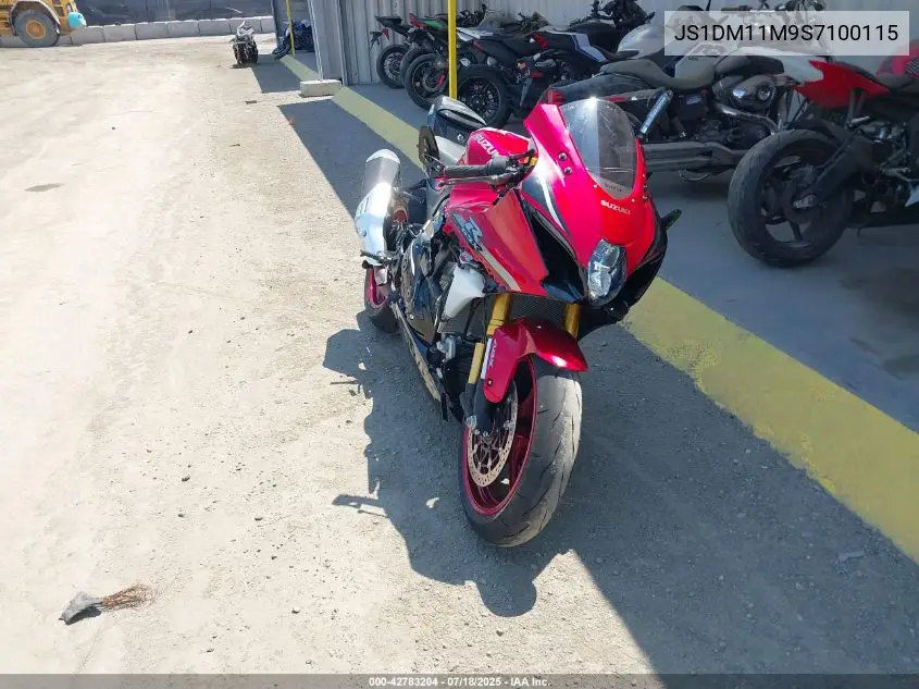 2025 Suzuki Gsx-R1000 R VIN: JS1DM11M9S7100115 Lot: 42783204