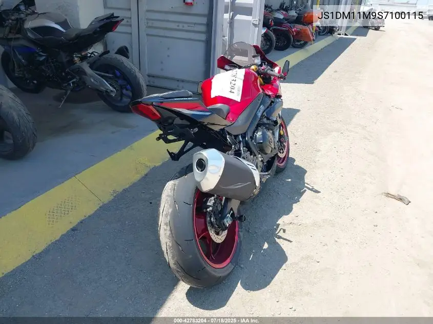 2025 Suzuki Gsx-R1000 R VIN: JS1DM11M9S7100115 Lot: 42783204