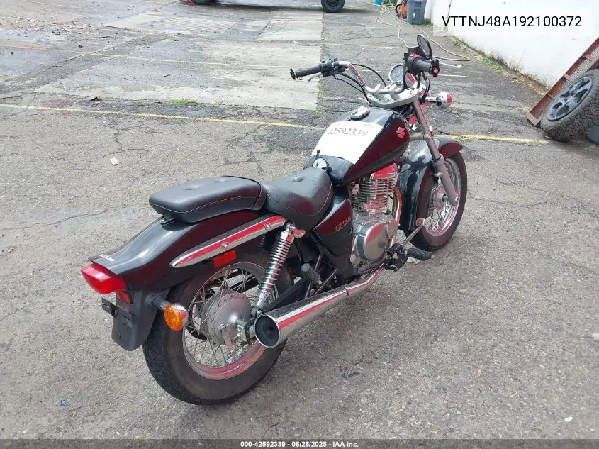 2009 Suzuki Gz250 VIN: VTTNJ48A192100372 Lot: 42592339