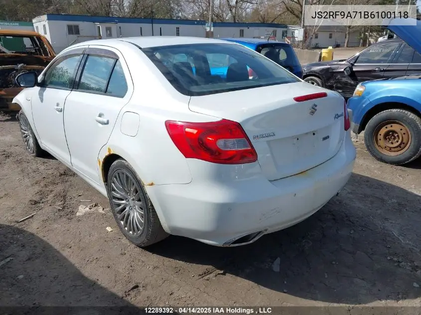 2011 Suzuki Kizashi Sls VIN: JS2RF9A71B6100118 Lot: 12289392