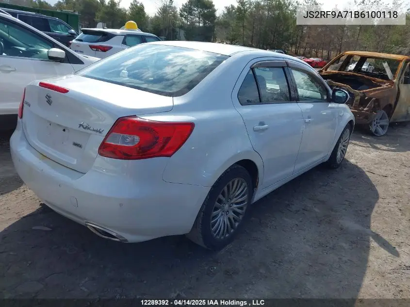 2011 Suzuki Kizashi Sls VIN: JS2RF9A71B6100118 Lot: 12289392