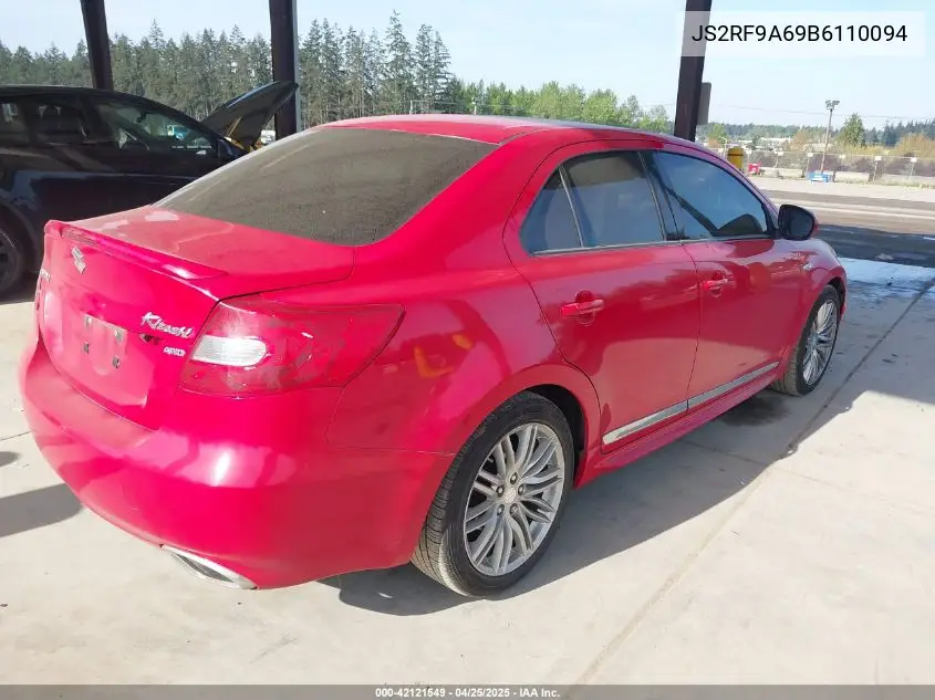2011 Suzuki Kizashi Sport Gts VIN: JS2RF9A69B6110094 Lot: 42121549