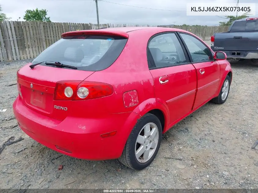 2005 Suzuki Reno Ex/Lx VIN: KL5JJ66ZX5K073405 Lot: 42227850