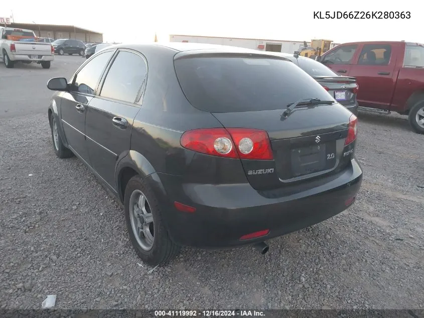 2006 Suzuki Reno Convenience VIN: KL5JD66Z26K280363 Lot: 41119992