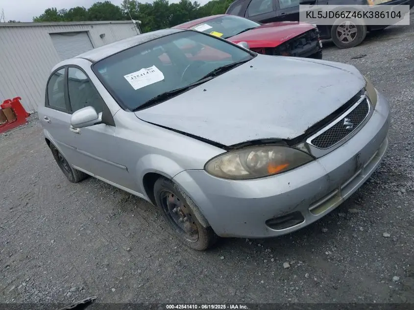 2006 Suzuki Reno Convenience VIN: KL5JD66Z46K386104 Lot: 42541410