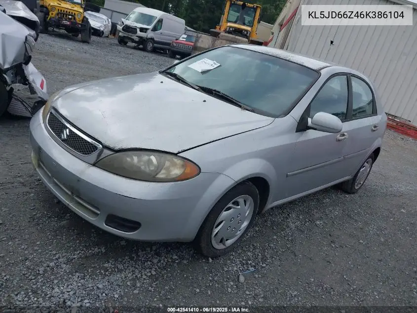 2006 Suzuki Reno Convenience VIN: KL5JD66Z46K386104 Lot: 42541410