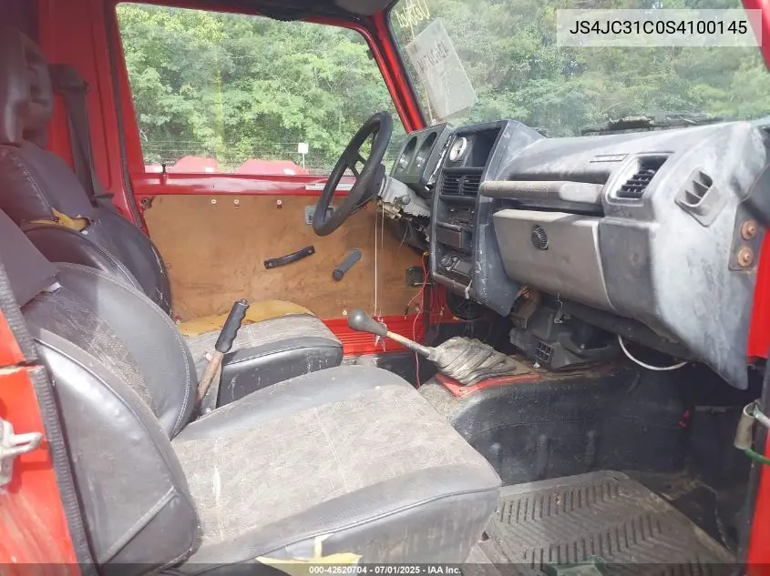 1995 Suzuki Samurai Jl VIN: JS4JC31C0S4100145 Lot: 42620704