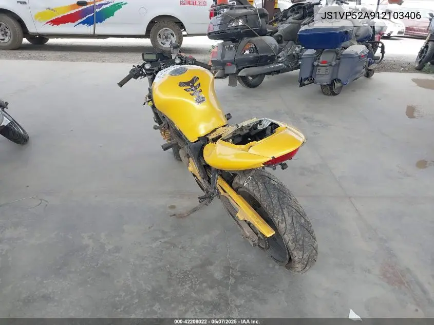 2001 Suzuki Sv650 S VIN: JS1VP52A912103406 Lot: 42208022
