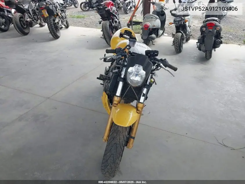 2001 Suzuki Sv650 S VIN: JS1VP52A912103406 Lot: 42208022
