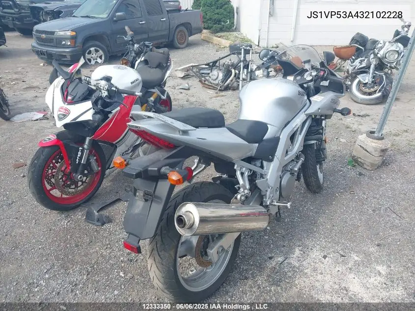 2003 Suzuki Sv650 VIN: JS1VP53A432102228 Lot: 12333350