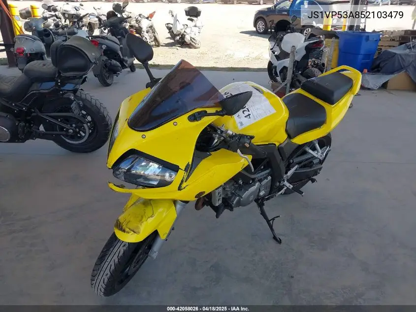 2005 Suzuki Sv650 VIN: JS1VP53A852103479 Lot: 42058026