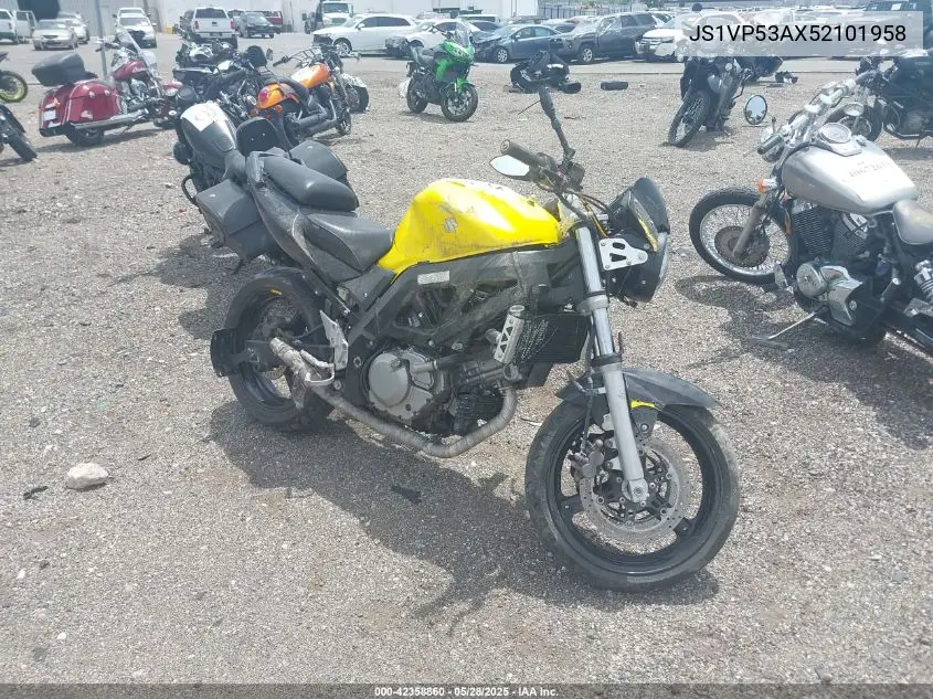 2005 Suzuki Sv650 VIN: JS1VP53AX52101958 Lot: 42358860