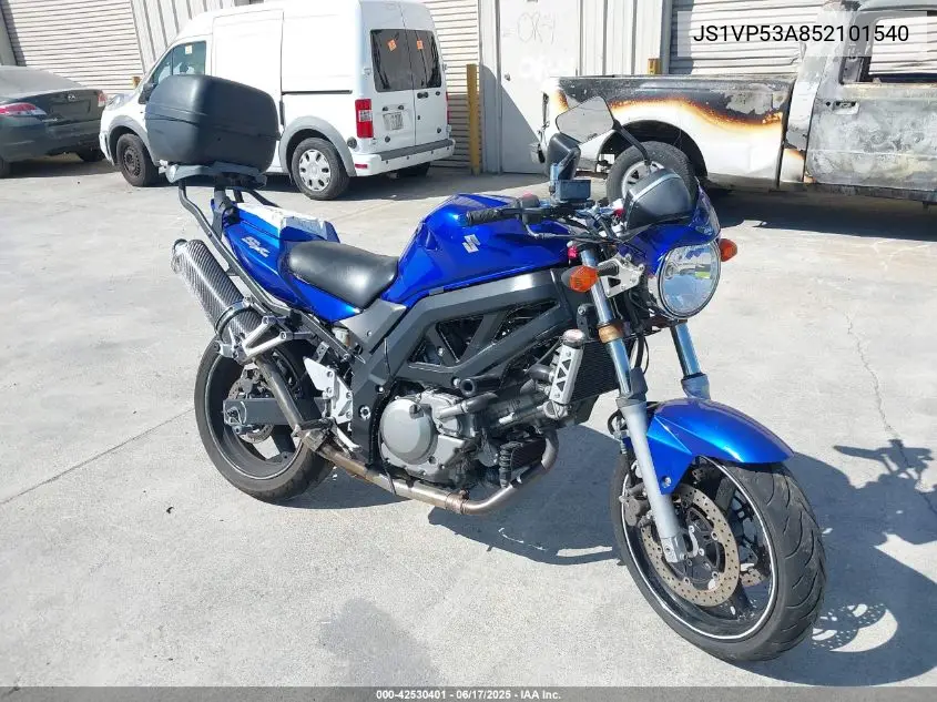 2005 Suzuki Sv650 VIN: JS1VP53A852101540 Lot: 42530401