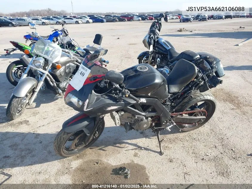 2006 Suzuki Sv650 VIN: JS1VP53A662106088 Lot: 41216140