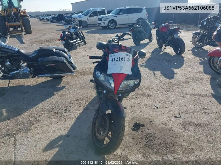 2006 Suzuki Sv650 VIN: JS1VP53A662106088 Lot: 41216140