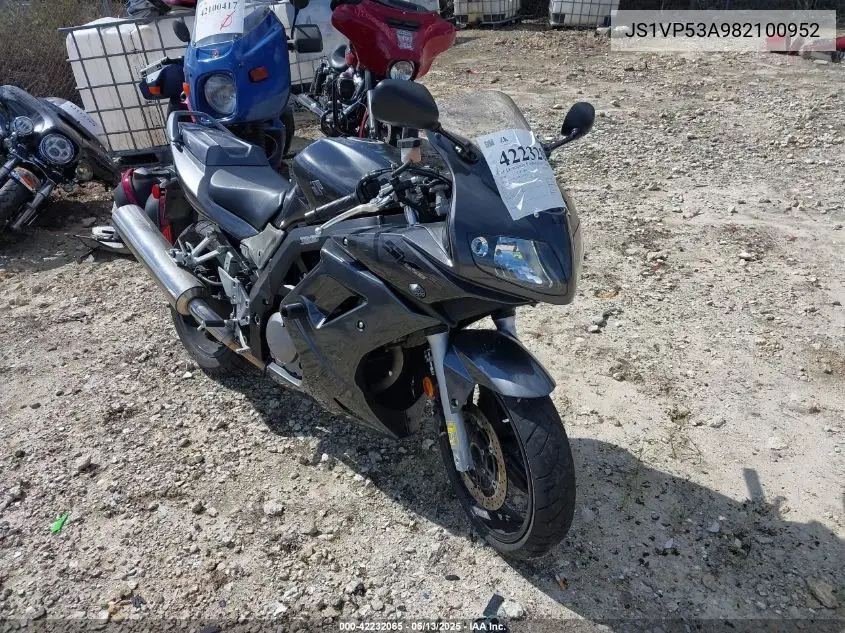 2008 Suzuki Sv650 VIN: JS1VP53A982100952 Lot: 42232065