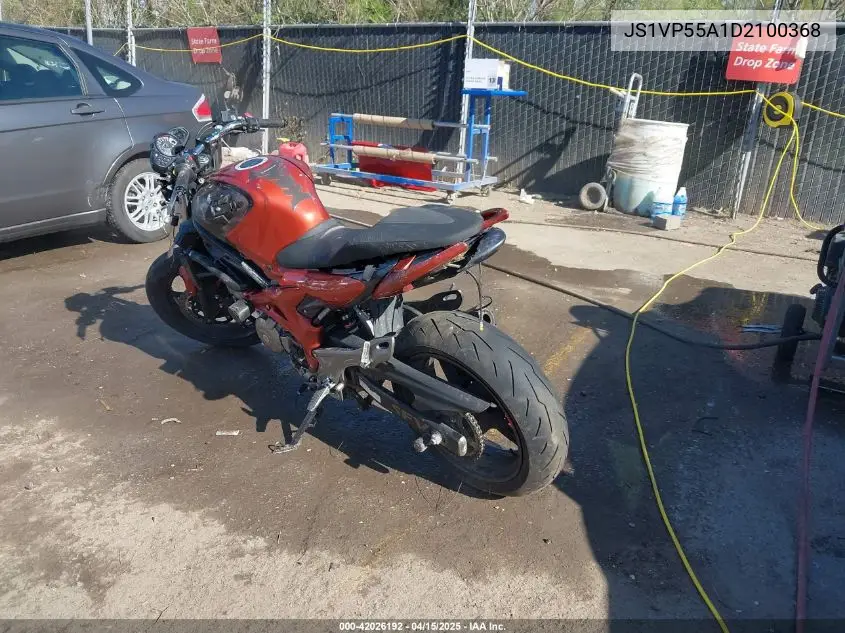 2013 Suzuki Sv650 VIN: JS1VP55A1D2100368 Lot: 42026192