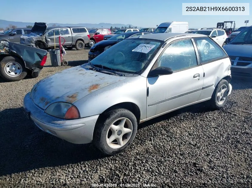 1999 Suzuki Swift VIN: 2S2AB21H9X6600313 Lot: 41430319