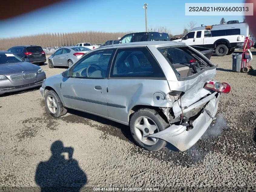 1999 Suzuki Swift VIN: 2S2AB21H9X6600313 Lot: 41430319