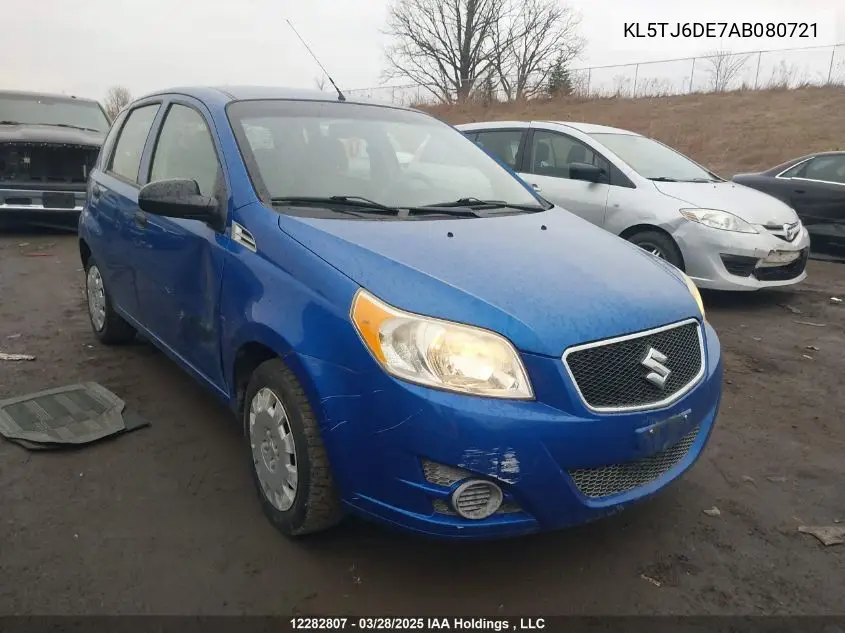 2010 Suzuki Swift VIN: KL5TJ6DE7AB080721 Lot: 12282807