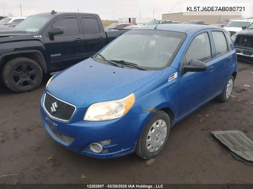 2010 Suzuki Swift VIN: KL5TJ6DE7AB080721 Lot: 12282807