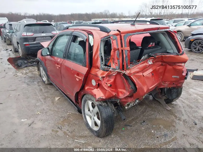2007 Suzuki Sx4 Convenience/Rally VIN: JS2YB413575100577 Lot: 41695362