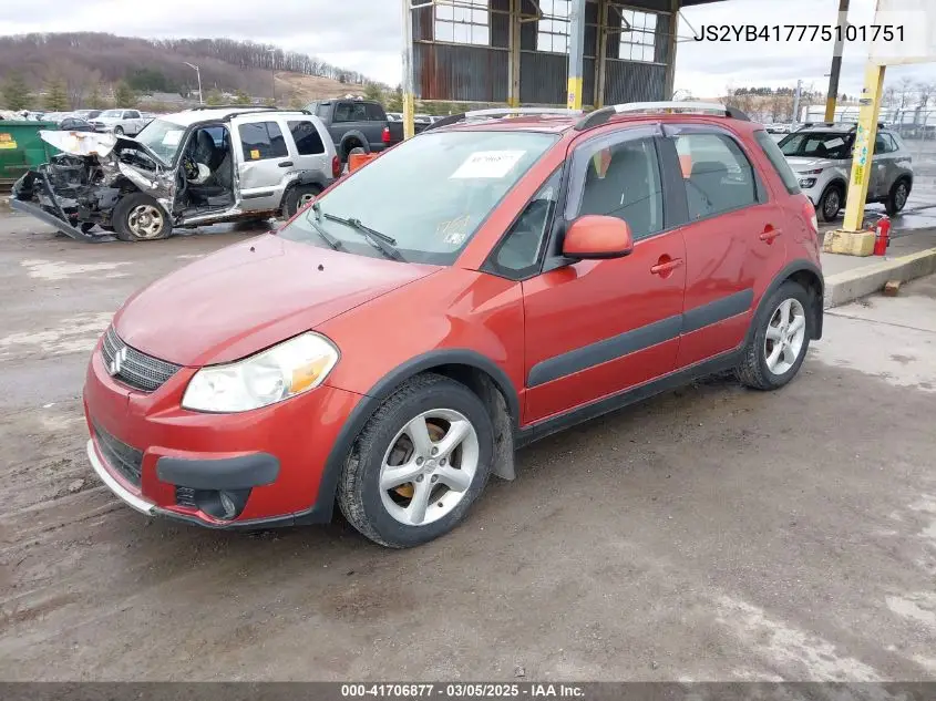 2007 Suzuki Sx4 Sport VIN: JS2YB417775101751 Lot: 41706877