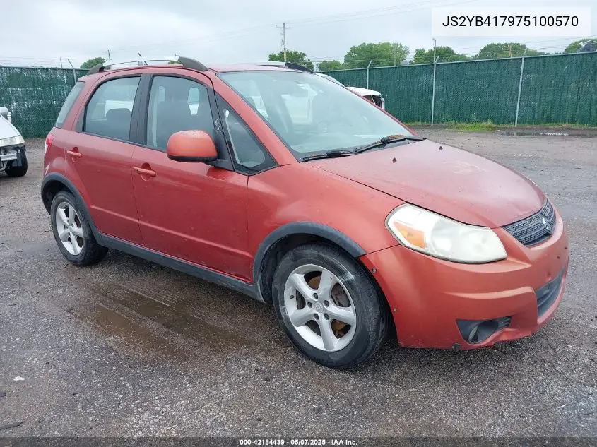 2007 Suzuki Sx4 Sport VIN: JS2YB417975100570 Lot: 42184439