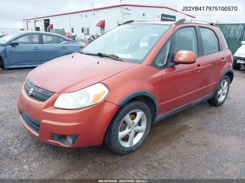 2007 Suzuki Sx4 Sport VIN: JS2YB417975100570 Lot: 42184439